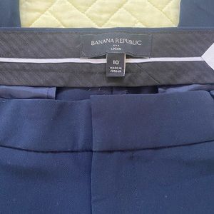 Logan Side stripe navy dress pant